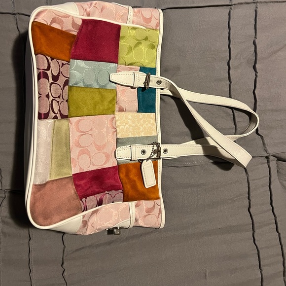 Coach pastel patch work purse - Picture 2 of 3